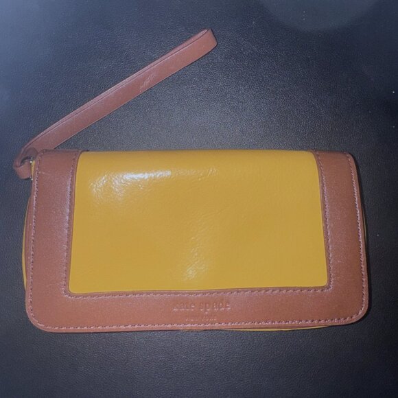 Kate Spade Hazel Marbella sunflower / toffee wristlet - Picture 12 of 12